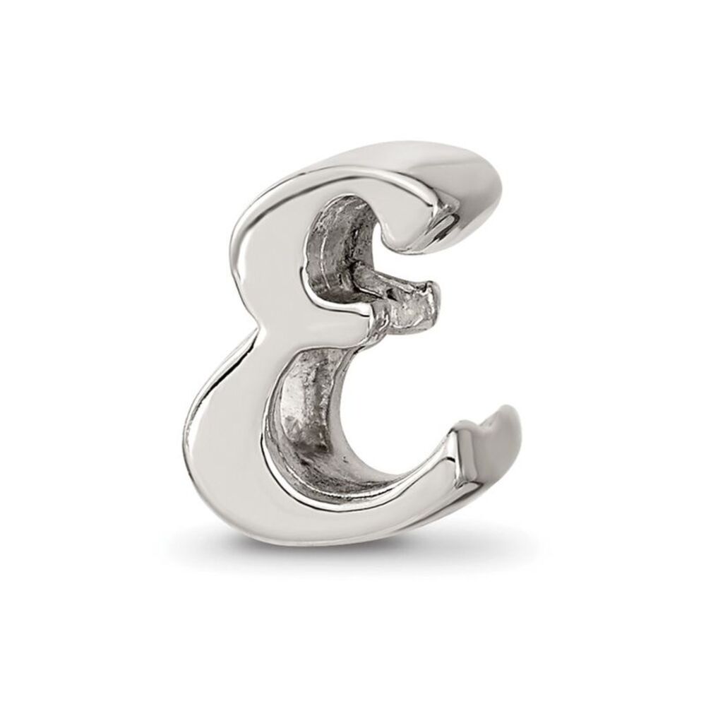 Kazi Luxury Sterling Silver Reflections Letter E … - image 1